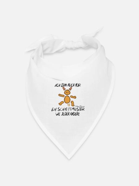 Schnittmuster Hase - Bandana Dreieckstuch - Weiß