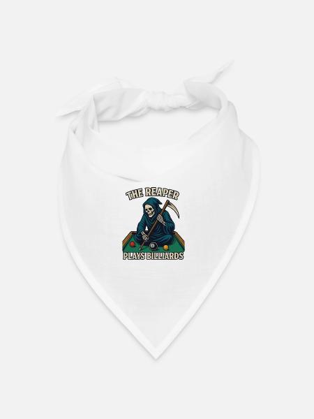 Reaper Billiard Legend - Bandana Dreieckstuch - Weiß