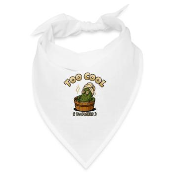 Zu cool zum Einlegen - Bandana Dreieckstuch - Weiß - Vorne