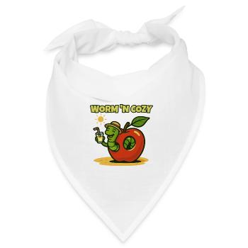 Worm 'N Cozy Sunshine Fruit Lounge - Bandana Dreieckstuch - Weiß - Vorne