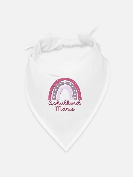 SCHULANFANG SCHULKIND MARIE - Bandana Dreieckstuch - Weiß