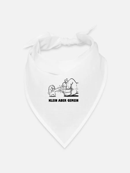 Sarkastischer Spruch: Kein aber Gemein - Bandana Dreieckstuch - Weiß