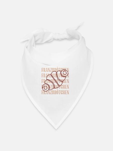 FRANZBRÖTCHEN GEBÄCK HAMBURG - Bandana Dreieckstuch - Weiß