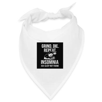 Motivierendes Schlafversagens-Design - Bandana Dreieckstuch - Weiß - Vorne