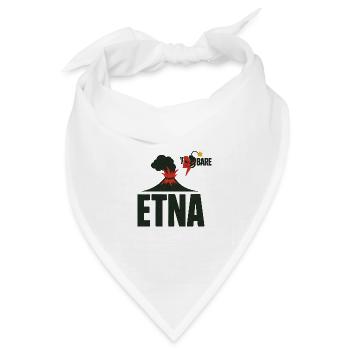 Ätna Eruption Grafik T-Shirt - Bandana Dreieckstuch - Weiß - Vorne