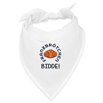 FRANZBRÖTCHEN BITTE HAMBURG - Bandana Dreieckstuch - Weiß - Vorne