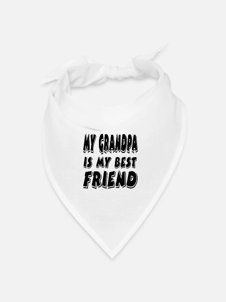 Opa - Bandana Dreieckstuch - Weiß