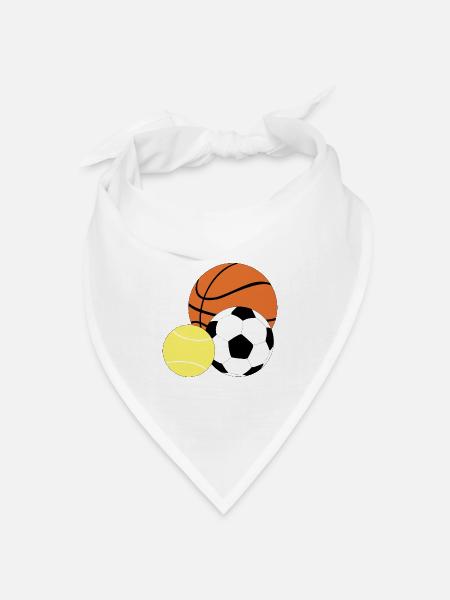 Ballsport - Bandana Dreieckstuch - Weiß