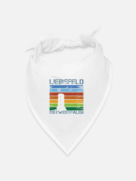 Liebefeld ❤ Sparrenburg - Bandana Dreieckstuch - Weiß