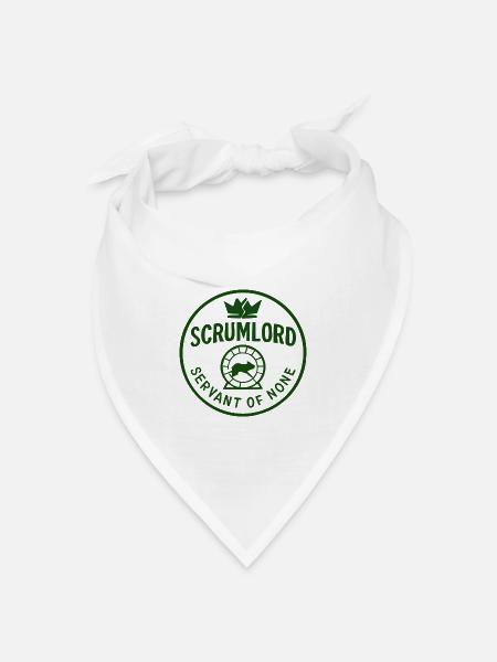 Scrumlord - Herrscher Ohne Diener - Bandana Dreieckstuch - Weiß