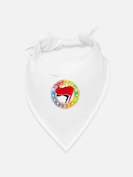 no pasaran 161 - Bandana Dreieckstuch - Weiß
