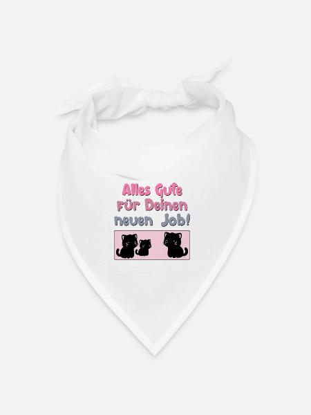 ABSCHIED KOLLEGEN NEUER JOB - Bandana Dreieckstuch - Weiß