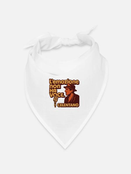 L'emozione non ha voce - Bandana Dreieckstuch - Weiß