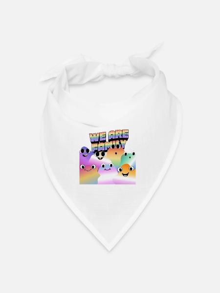 Familie Pride - Bandana Dreieckstuch - Weiß