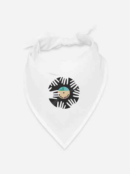 Disco Oasi Tropisch - Bandana Dreieckstuch - Weiß