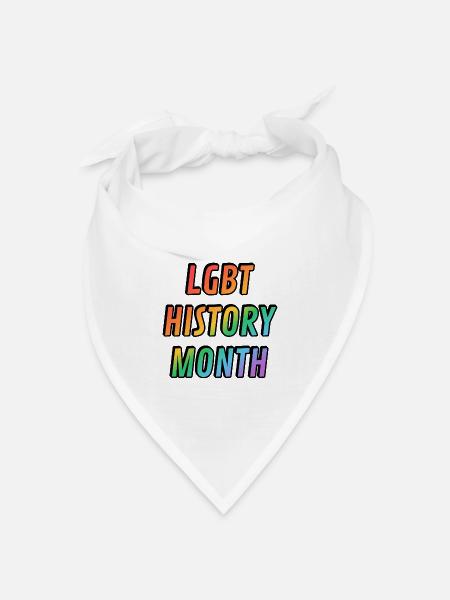 LGBT-Geschichtsmonat - Bandana Dreieckstuch - Weiß