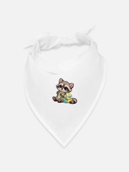 Baby Oskar im Kindergarten - Bandana Dreieckstuch - Weiß