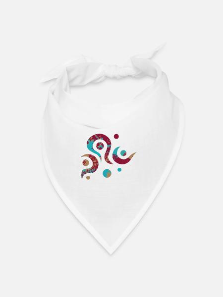 yoga-design_18 - Bandana Dreieckstuch - Weiß