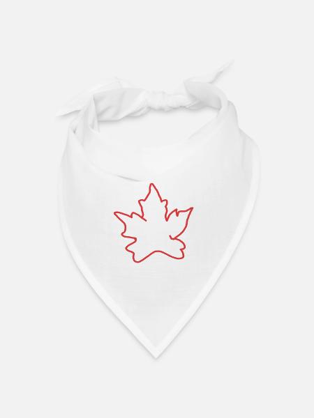 Kanada - Bandana Dreieckstuch - Weiß