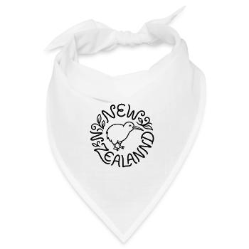 Neuseeland - Bandana Dreieckstuch - Weiß - Vorne
