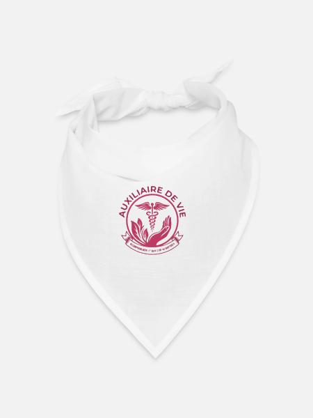 Social Life Assistant(pink) - Bandana Dreieckstuch - Weiß