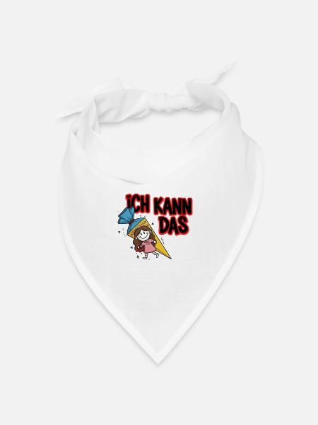 Ich Kann Das Lernheldin - Bandana Dreieckstuch - Weiß