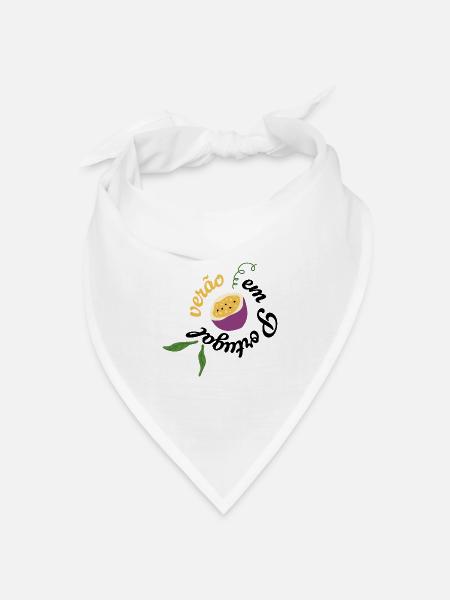 verao em portugal - Bandana Dreieckstuch - Weiß