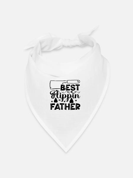 Bester Papa und Großvater - Bandana Dreieckstuch - Weiß