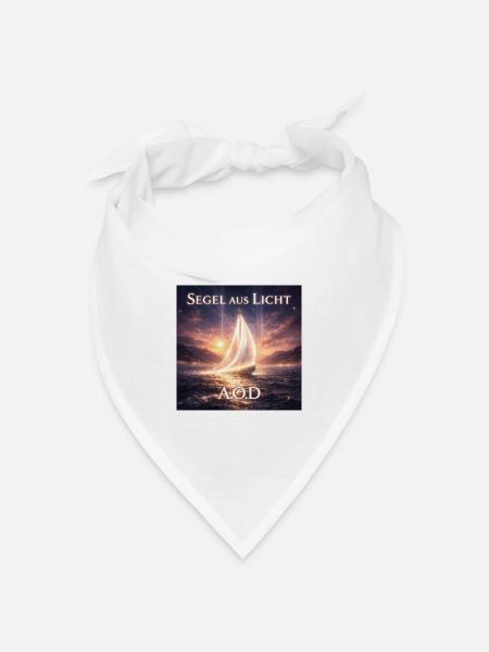 Segel aus Licht (Maincover) - Bandana Dreieckstuch - Weiß