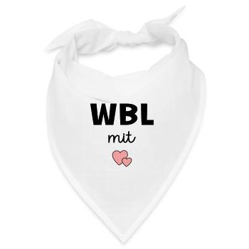 Wohnbereichsleitung Herz Pflege - Bandana Dreieckstuch - Weiß - Vorne