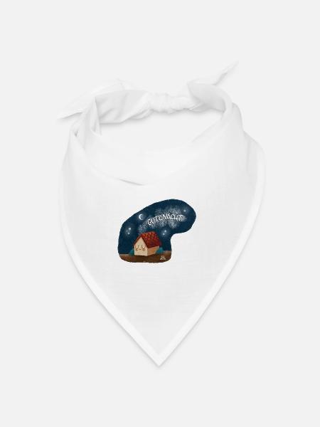 Gutenacht Hauszauber - Bandana Dreieckstuch - Weiß