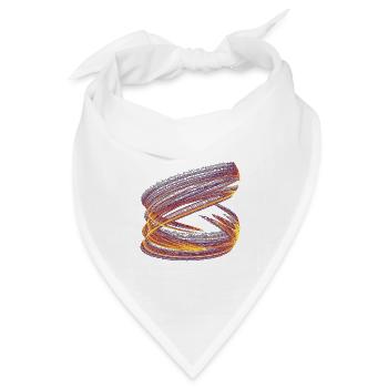 Lichtwirbel des Chaos - Bandana Dreieckstuch - Weiß - Vorne