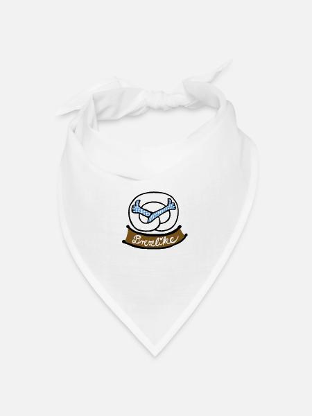 BrezLike - Bandana Dreieckstuch - Weiß