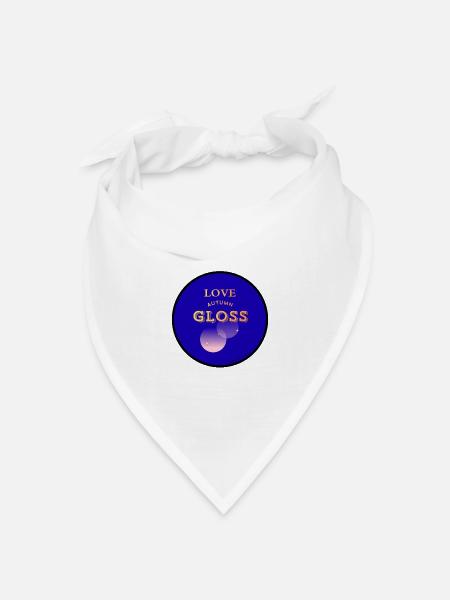 Liebe Autumn GLOSS - Bandana Dreieckstuch - Weiß