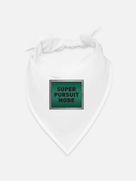 Super Pursuit Mode - Bandana Dreieckstuch - Weiß