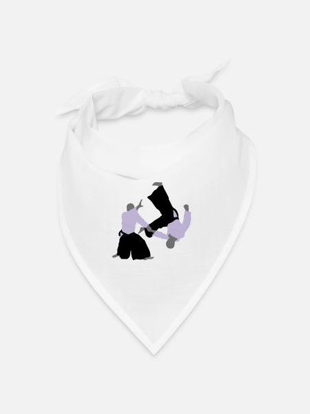 Aikido - Bandana Dreieckstuch - Weiß