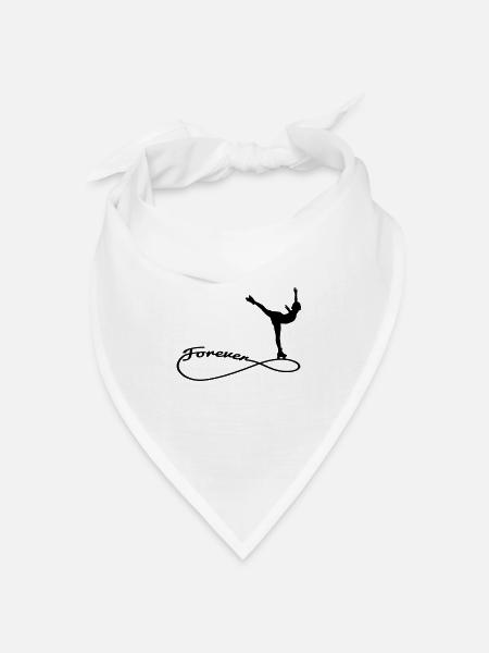 forever rollkunst1 - Bandana Dreieckstuch - Weiß
