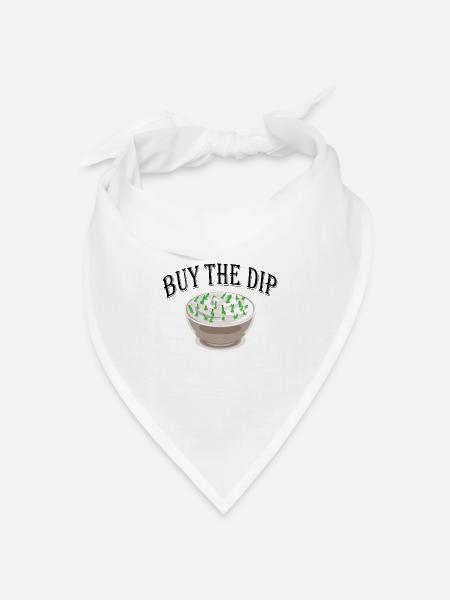 buy the dip - Bandana Dreieckstuch - Weiß