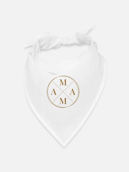 Mama Mutter Muttertag - Bandana Dreieckstuch - Weiß