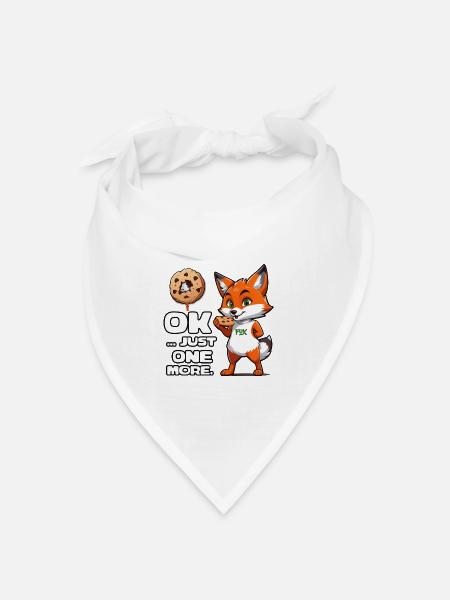Foxy Cookie Quote - Bandana Dreieckstuch - Weiß