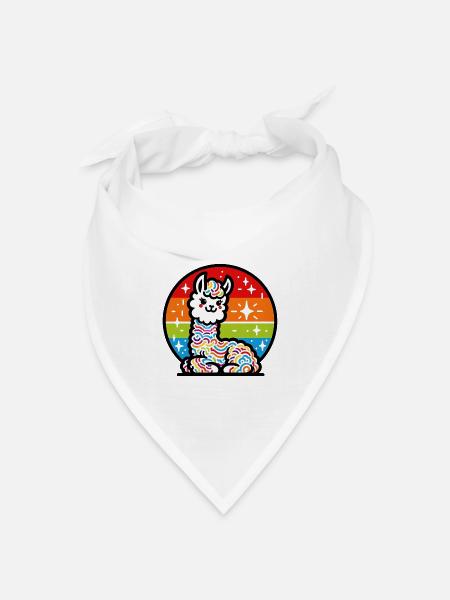 Alpaka - Bandana Dreieckstuch - Weiß