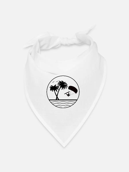 Kite Dreams by the Sea - Bandana Dreieckstuch - Weiß