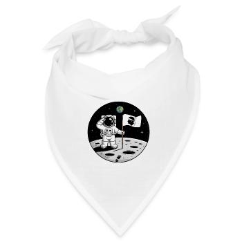 Norman Astronaut Normandy Pride Weltraumhumor - Bandana Dreieckstuch - Weiß - Vorne