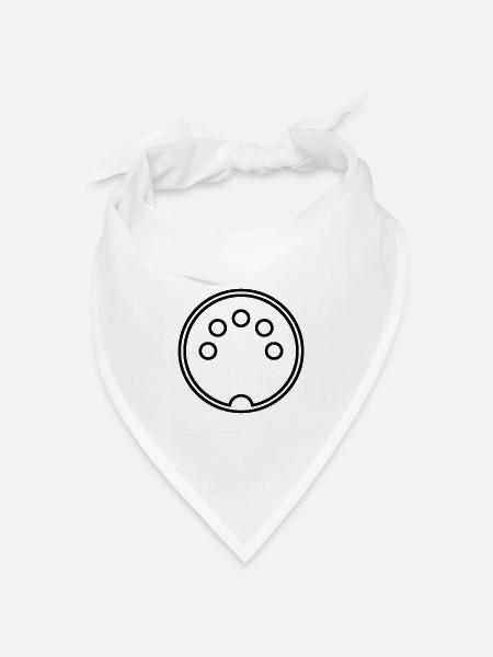 MIDI Connector - Bandana Dreieckstuch - Weiß
