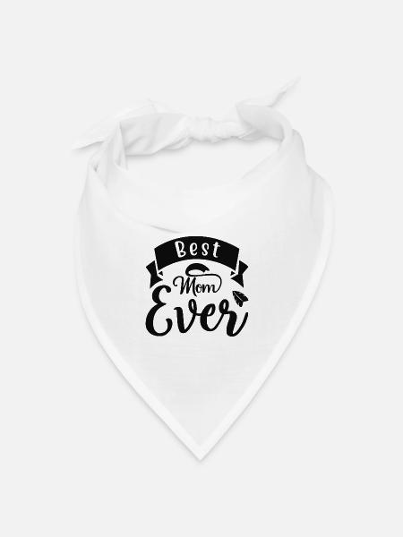 Beste Mama – Immer Die Beste - Bandana Dreieckstuch - Weiß