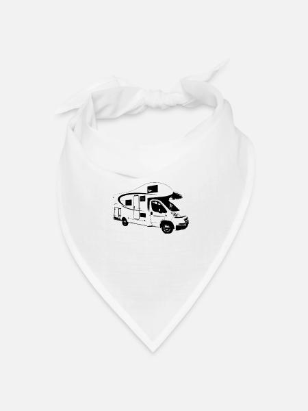 Reisemobil - Bandana Dreieckstuch - Weiß