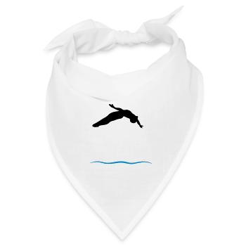 Turmspringer - Bandana Dreieckstuch - Weiß - Vorne