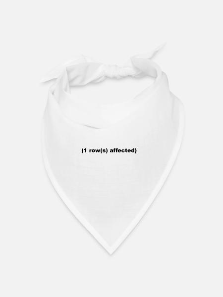 SQL Shirt - Bandana Dreieckstuch - Weiß