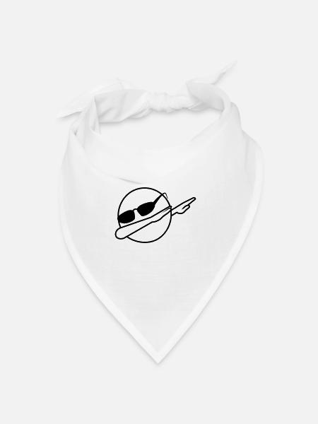 Dab Emoji - Bandana Dreieckstuch - Weiß