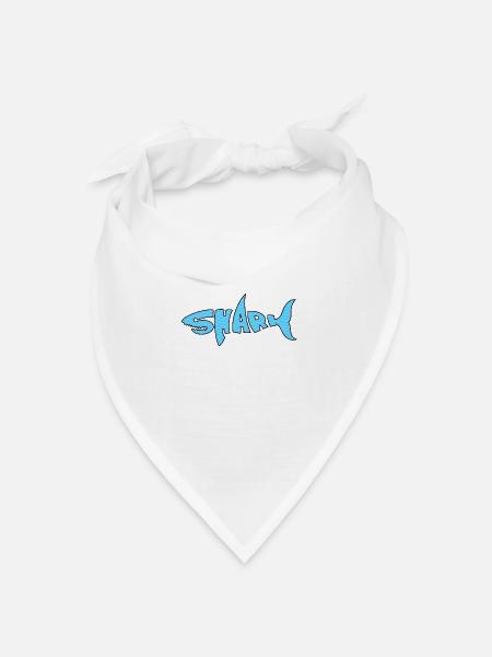 Shark - Bandana Dreieckstuch - Weiß